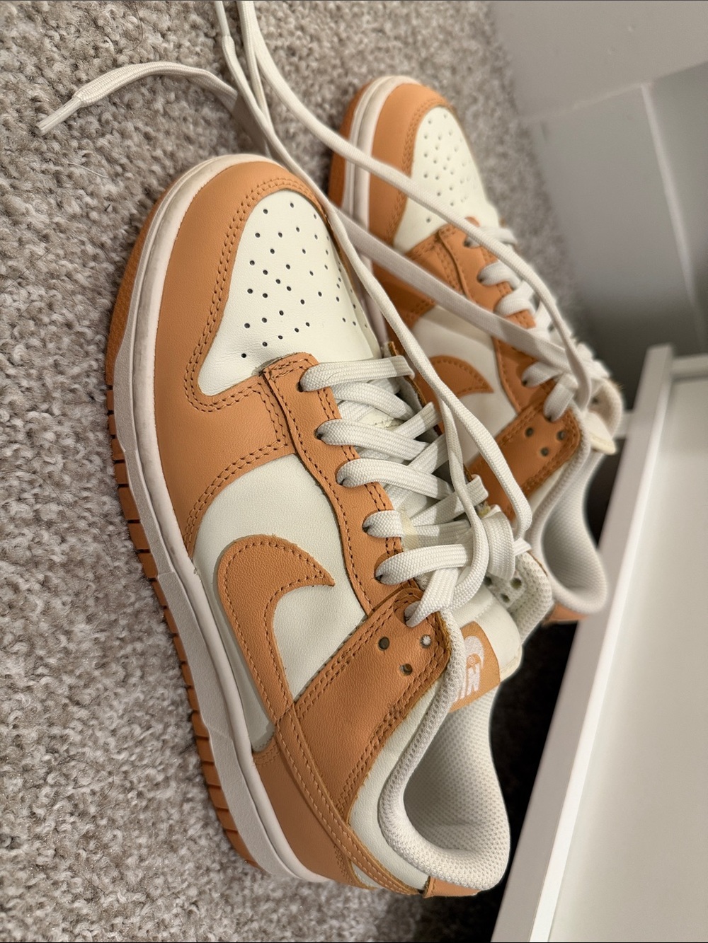 Nike Dunk Low Cream & Tan Sneakers – Women’s